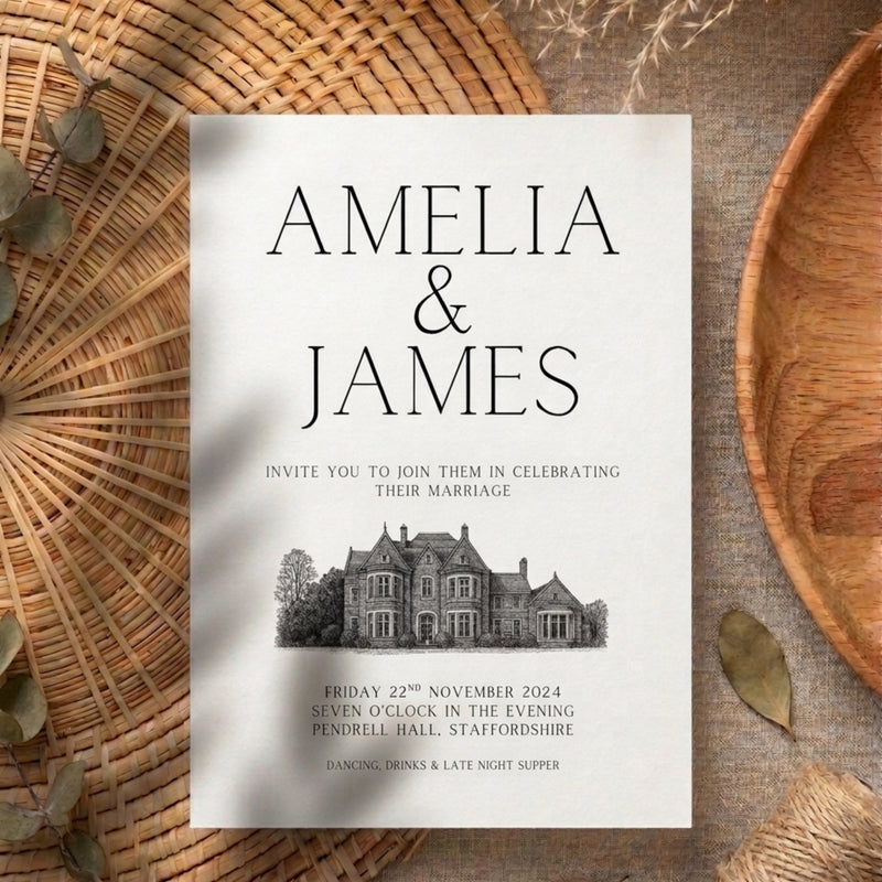 Evening Reception Invitations