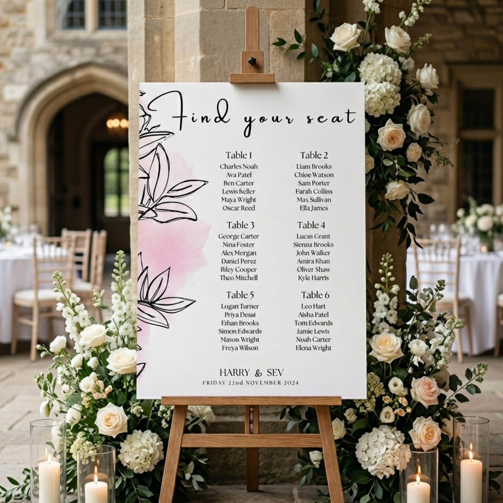The Amara Seating Plan