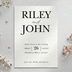 The Riley Evening Reception Invitation