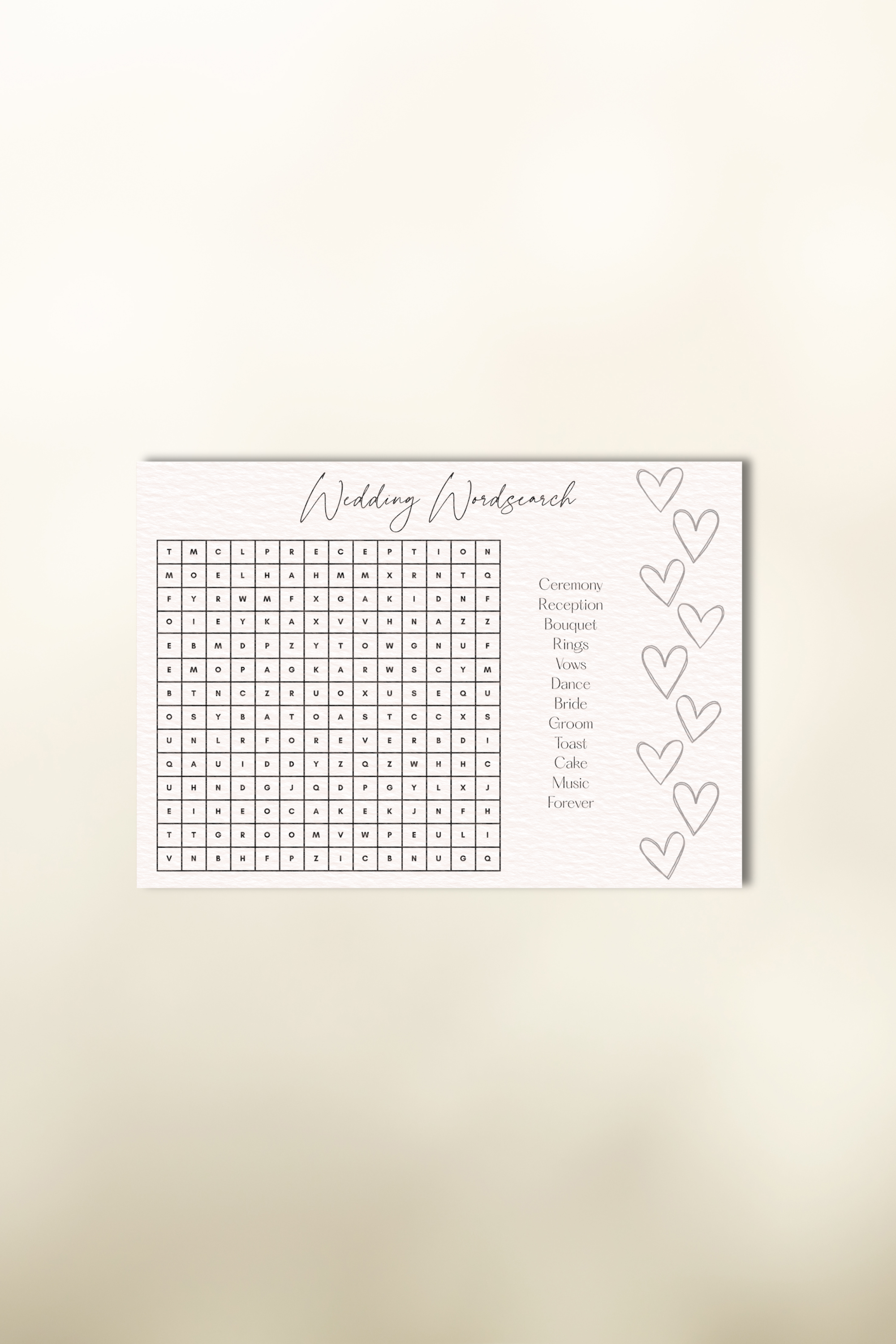 Adult's Wordsearch