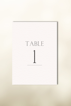 The Arcadia Table Numbers