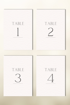 The Arcadia Table Numbers
