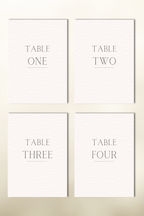 The Arcadia Table Numbers