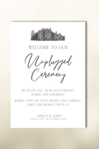 The Arcadia Unplugged Ceremony Sign