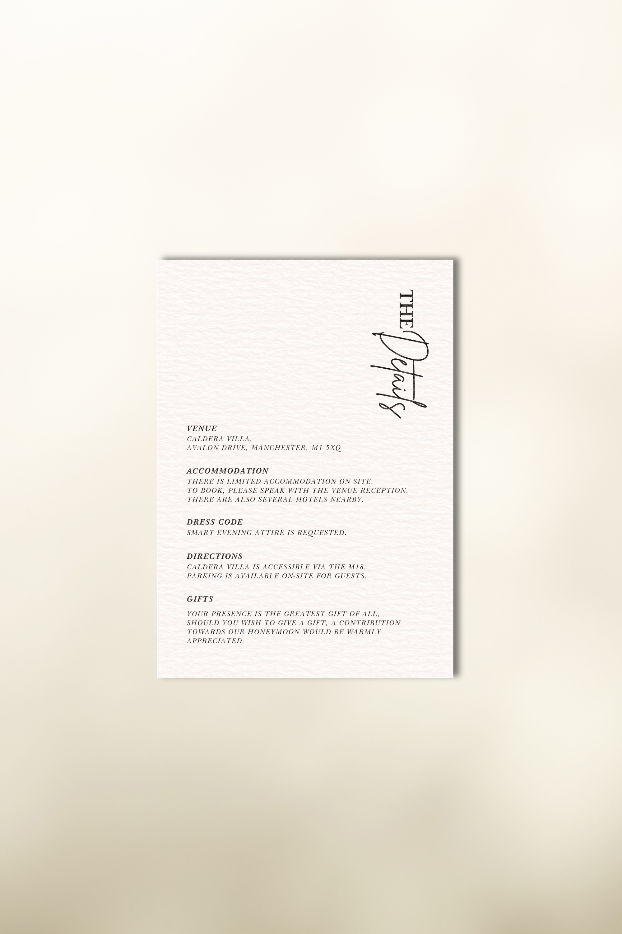 The Caldera Invitation Suite