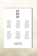 The Caldera Seating Plan