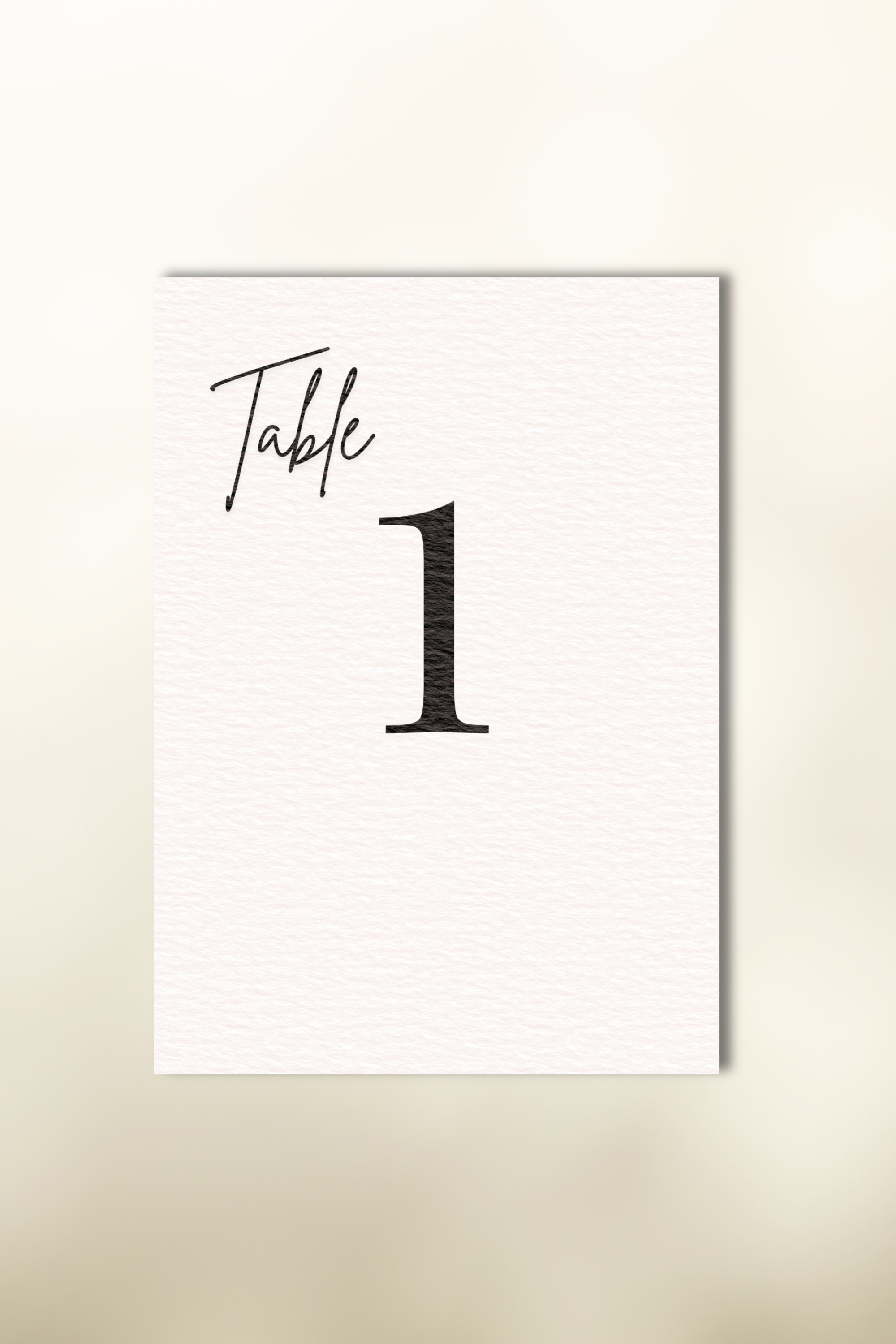 The Caldera Table Numbers