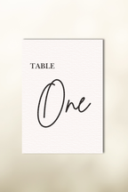 The Caldera Table Numbers