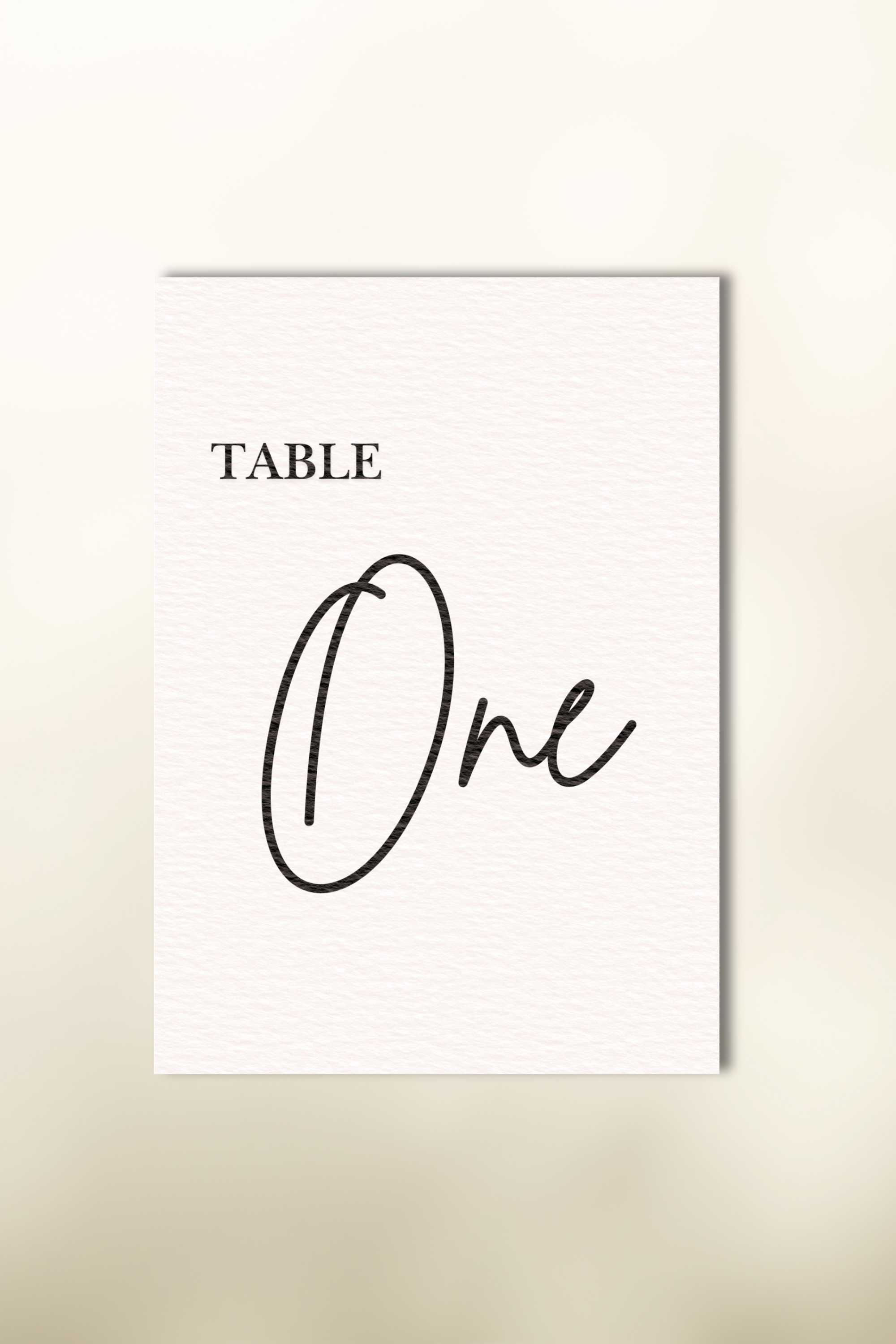 The Caldera Table Numbers