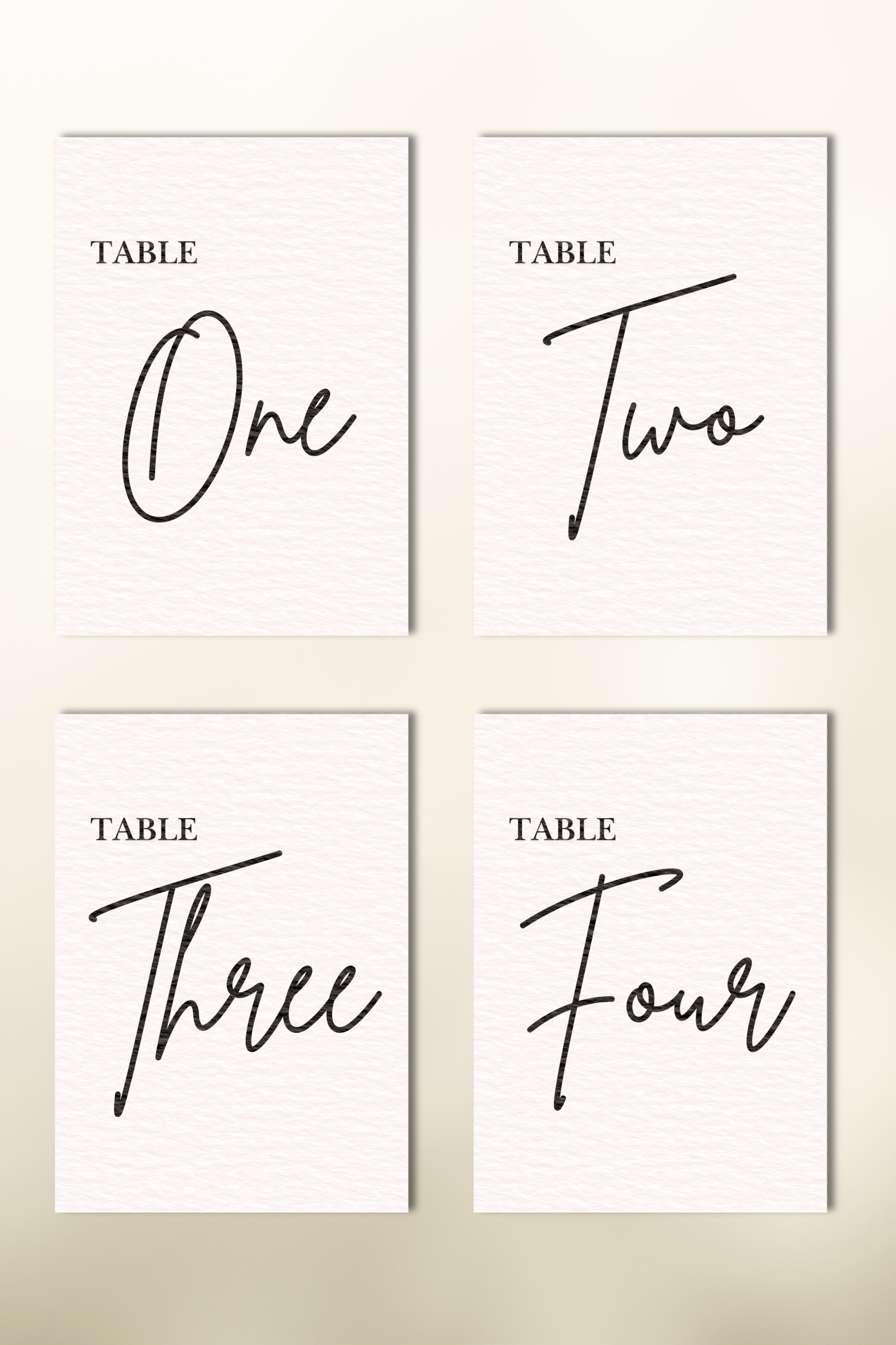 The Caldera Table Numbers