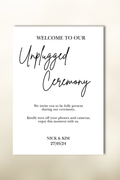 The Caldera Unplugged Ceremony Sign