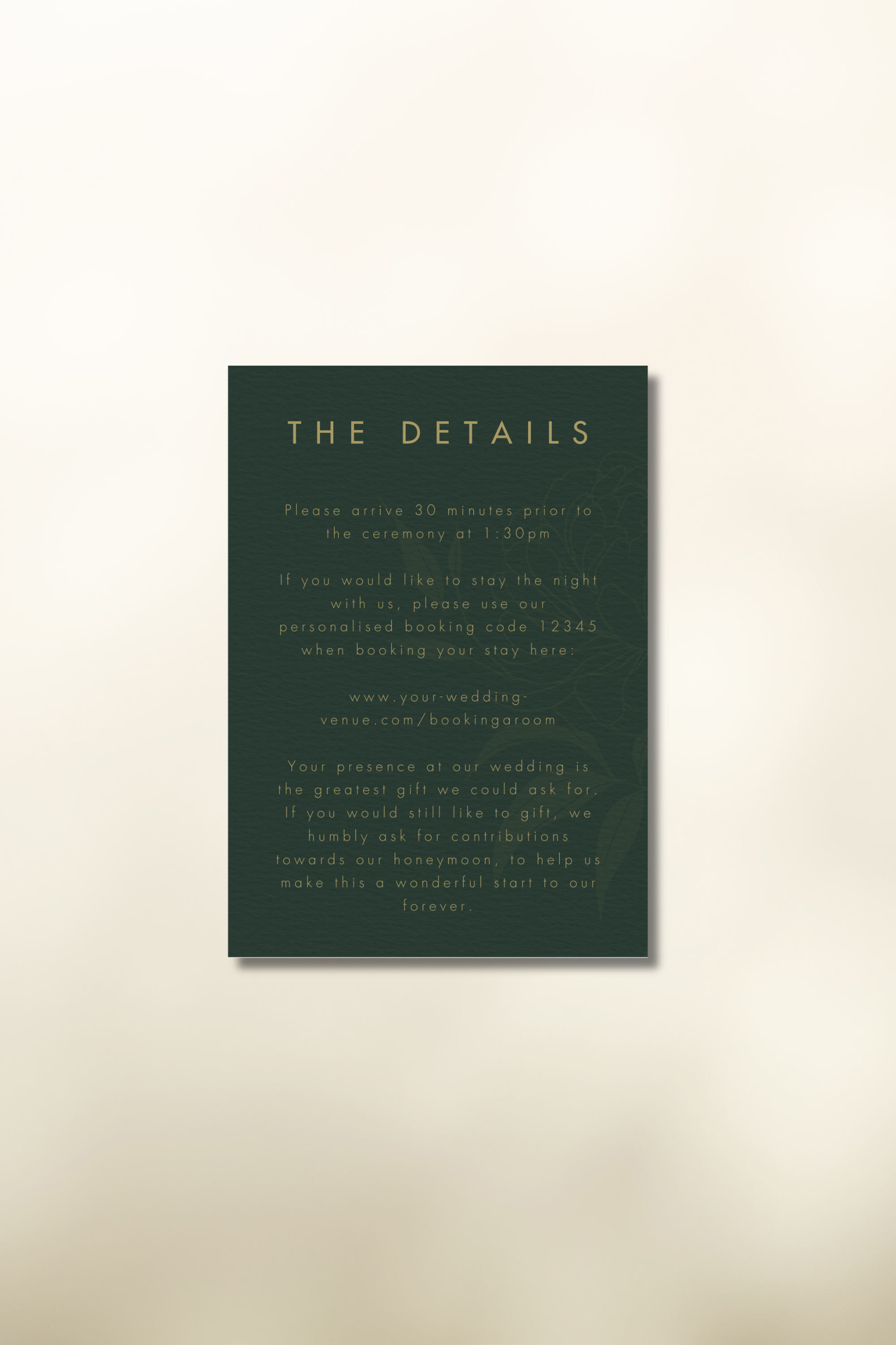 The Caramel Details Card