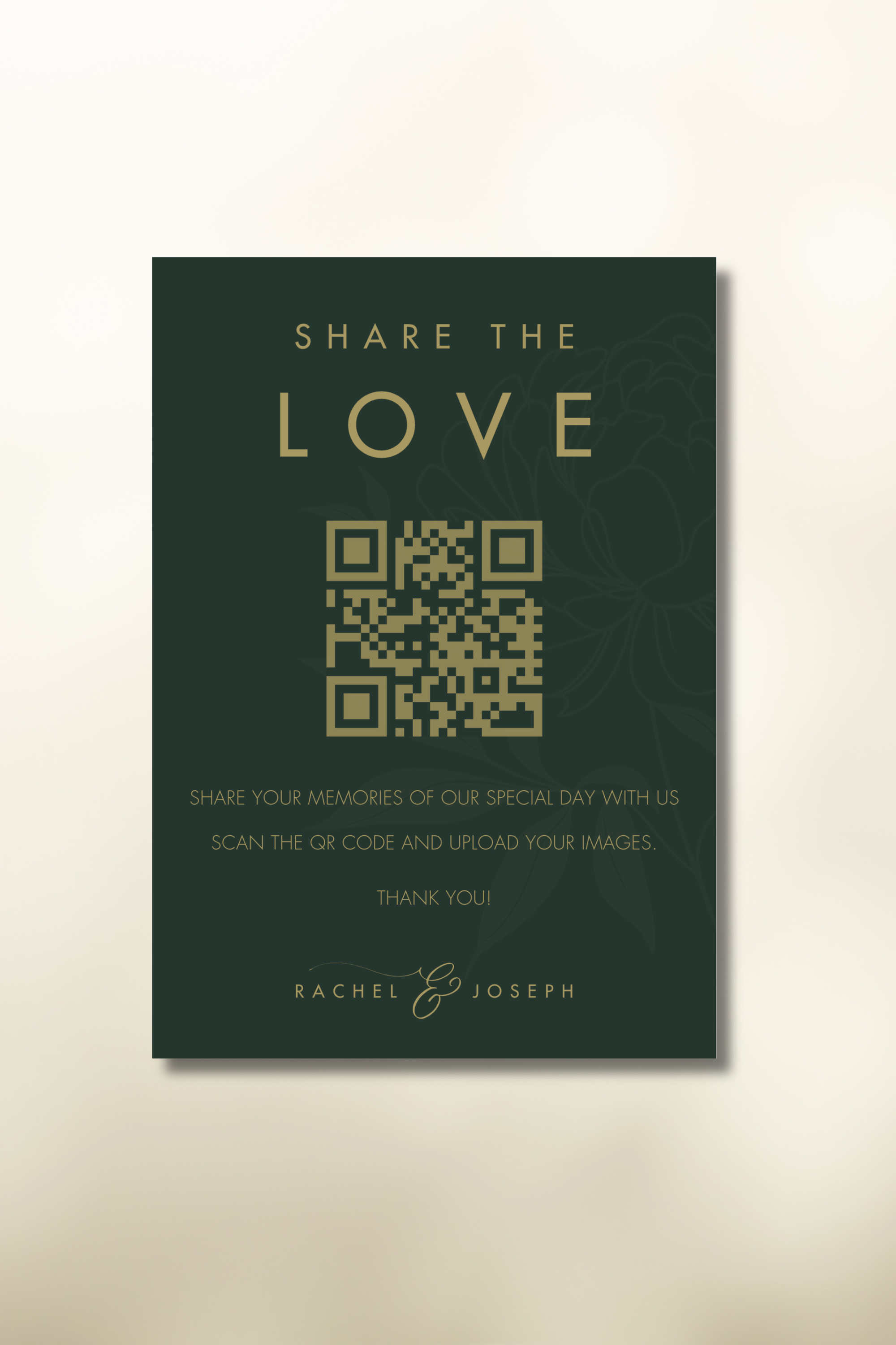The Caramel QR Code Photo Sign