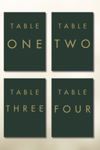 The Caramel Table Numbers