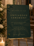 The Caramel Unplugged Ceremony Sign