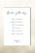 The Riley Order of the Day Sign