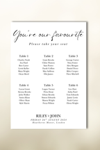 The Riley Seating Plan