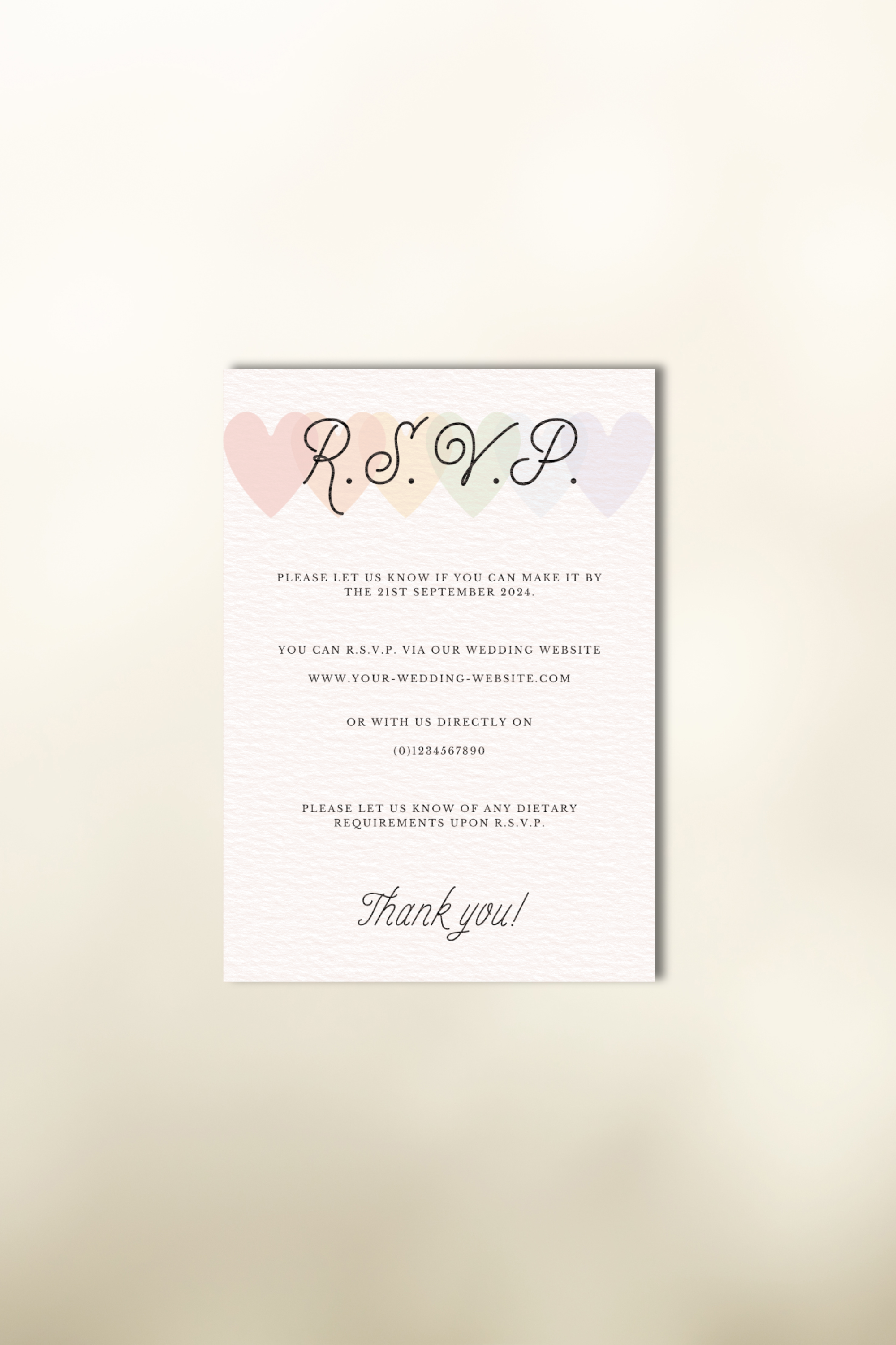 The Solace RSVP Card