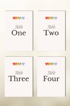 The Solace Table Numbers