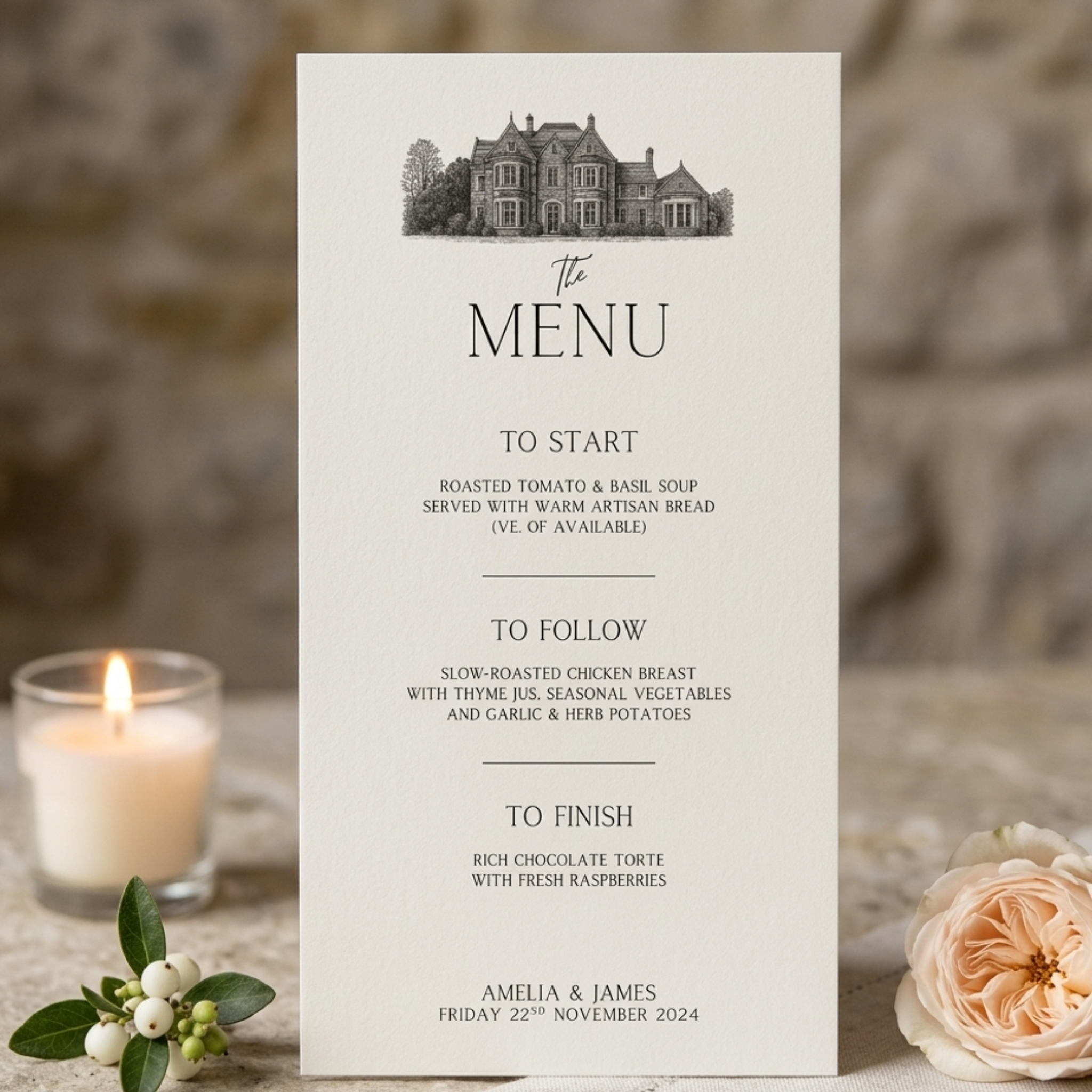 The Arcadia Menu