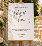 The Caldera Unplugged Ceremony Sign
