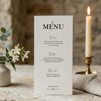 The Riley Menu